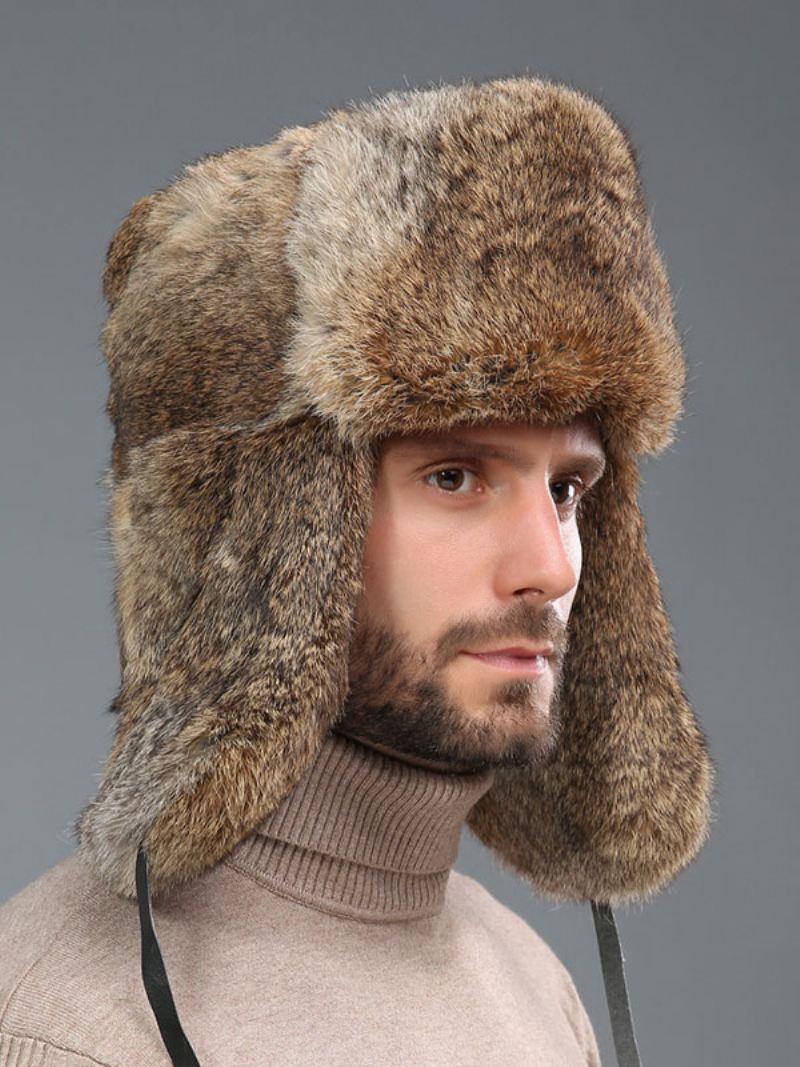 Caps Heren Moderne Namaakbont Winter Warme Hoeden Russische Ushanka-hoed