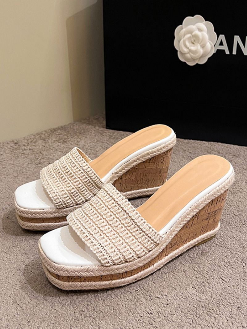 Damesslippers Met Sleehak Damesplatformslip-on-sandaalslippers