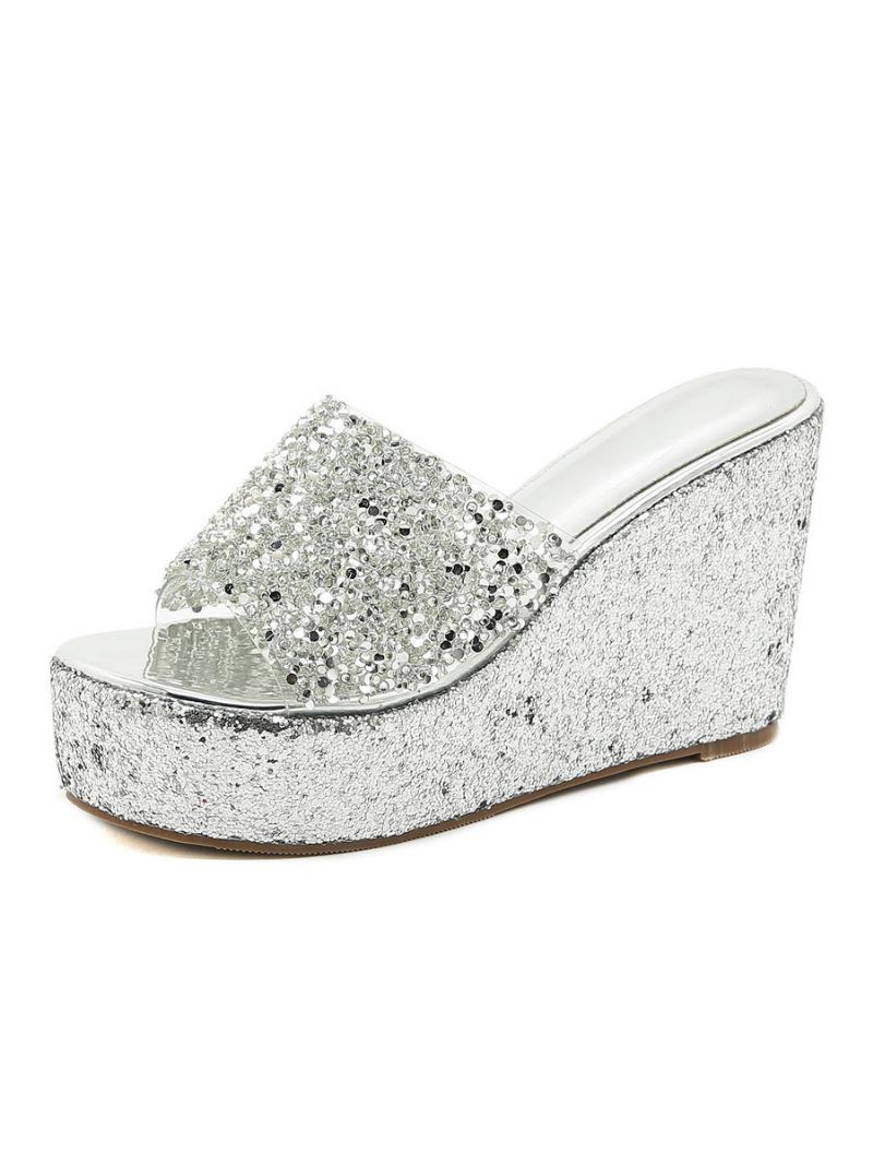 Glitterplatform-sleehakmuiltjes Dames